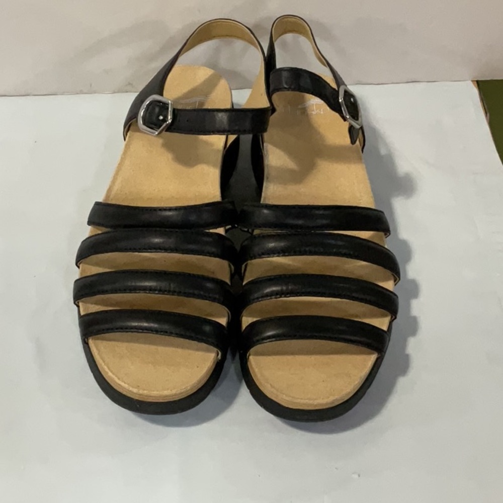 Dansko Roxie Black Strappy Sandals